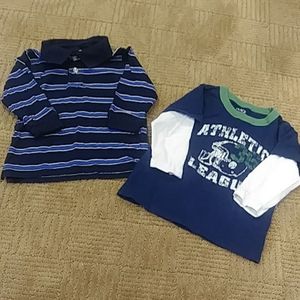 Qty 2 Children's Place tops, 18 mos